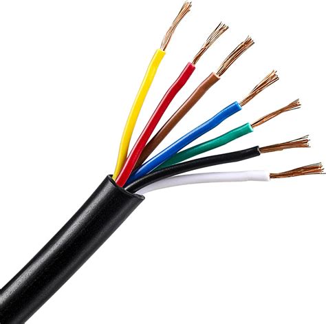 AOHEWEI 7 Adriges Kabel für Anhänger 5m Schwarz .